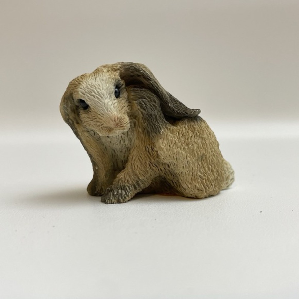 Vintage Stone Critters Littles‎ Bunny Rabbit Lop Eared Figurine SCL-080 Statue